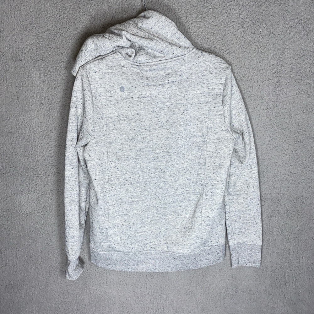 FIGS ON-SHIFT Women's Sz S Full Zip Hoodie Jacket Heathered Gray No Drawstrings - Picture 2 of 7